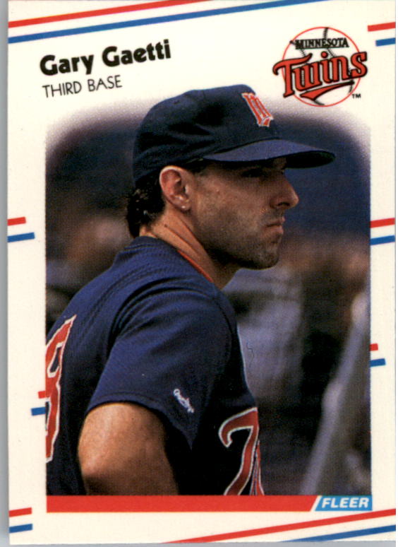 1988 Fleer Mini Baseball Cards 034      Gary Gaetti